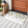 thumbnail image 4 of Eucalyptus Leaves Entryway Rug 2'x3'&nbsp; Non Slip Front Door Mats, Summer Botanical Green Watercolor Entrance Rugs Indoor Outdoor Carpet, Washable Floor Mats Small Area Rug for Bedroom Kitchen, 4 of 8
