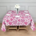 thumbnail image 3 of Pink Breast Cancer and Love Square Tablecloth,Waterproof Square Table Cover,Wipeable Spillproof Washable Table Cover for Home Kitchen Party Decor 42"X42"(107x107cm), 3 of 6