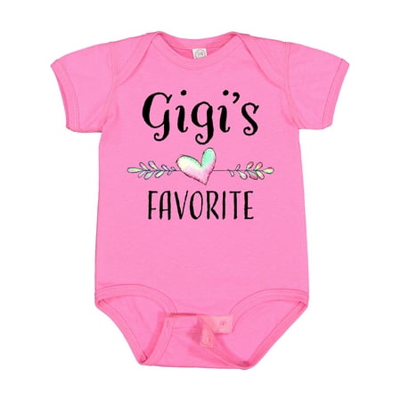 

Inktastic Gigis Favorite- Heart Great Grandchild Gift Baby Boy or Baby Girl Bodysuit