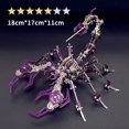 thumbnail image 1 of Modelo de ensamblaje de metal 3D de Scorpion King, color monstruo de acero, ensamblaje mecánico, rompecabezas hecho a mano, juguete de alta dificultad, 1 of 5