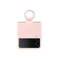 thumbnail image 1 of SAMSUNG Galaxy Z Flip 4 Silicone Cover with Ring, Protective Phone Case with Finger Loop, Matte Finish, Bold Style, Handheld Design, US Version, Pink, 1 of 3