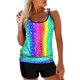 thumbnail image 1 of Plus Size Women Padded Swimwear Tankini Set Swimsuit Bathing Suit, 1 of 3