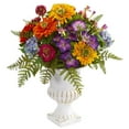 thumbnail image 1 of Nearly Natural 1610 Mixed Floral Artificial Arrangement in Urn, 1 of 1