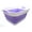 Purple, variant on SAMMART Set of 2 Collapsible Plastic Laundry Basket - Foldable Pop Up Storage Container / Organizer - Portable Washing Tub - Space Saving Hamper / Basket