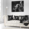 thumbnail image 3 of Designart Black and White Antelope Canyon - Landscape Photography Throw Pillow - 18x18, 3 of 5
