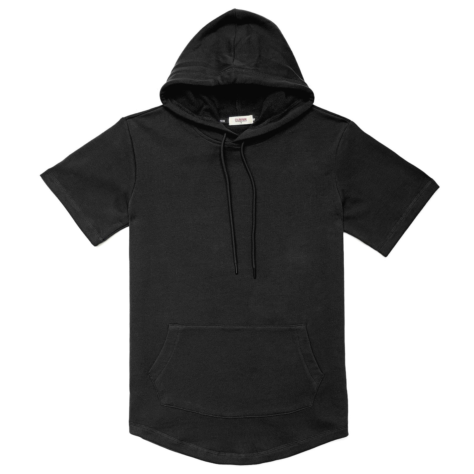 Dubinik Short Sleeve Hoodie Lightweight Soft Cotton Moisture Wicking Kangaroo Pocket Short Sleeve Hoodie For Men