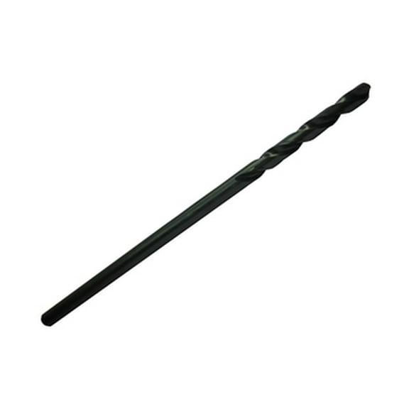 6 Pcs, 1/8" X 12" Hss Black Oxide Aircraft Extension Drill Bit, Drill America, D/Aa/Cx121/8, Flute Length: 1-5/8"; Overall Length: 12"; Shank Type: Round; Number Of Flutes: 2