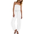 thumbnail image 6 of Sexlip Women's Jumpsuit Summer relaxed fit with pockets casual for daily wear for daily casual wear for women's daily wear White XL, 6 of 9
