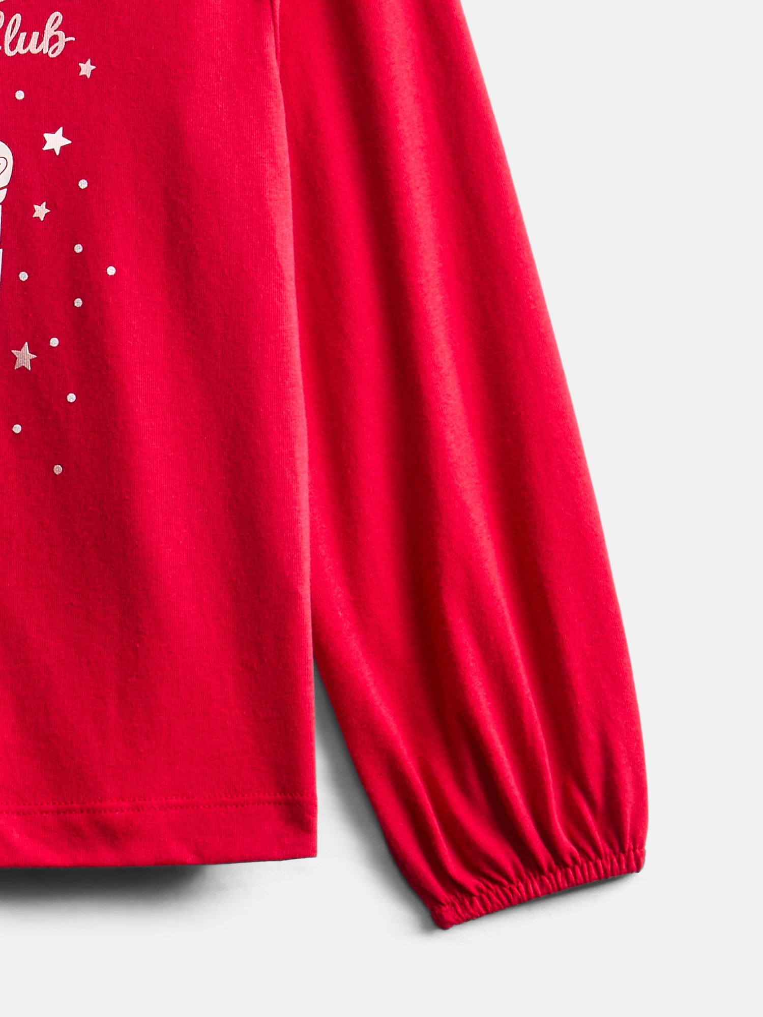 Wonder Nation Girls Graphic Tee with Long Puff Sleeves, Sizes 4-10