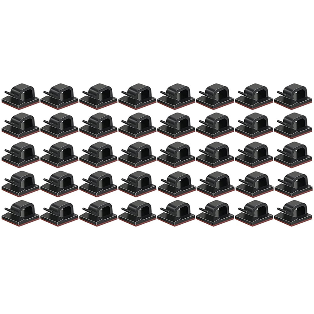 Outdoor Light Clips Mini Outdoor Cable Clips with Tapes String Lights