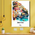 thumbnail image 3 of Amalfi Italy Travel Poster Canvas – Italy Canvas – Unique Gift Idea for Home, Office, or Living Space, 3 of 5