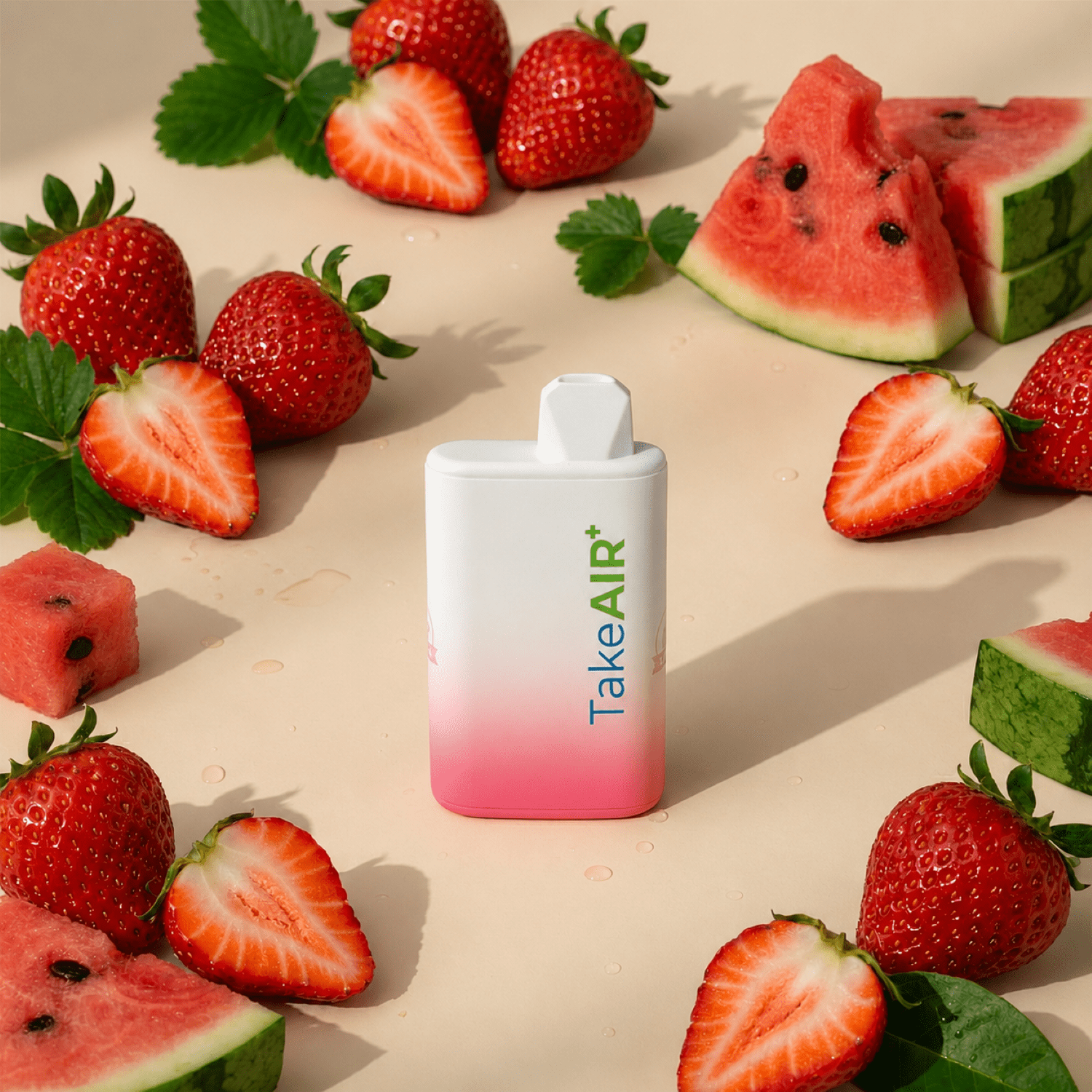 TakeAIR+ Nicotine-Free Diffuser Over 4K Puffs, All Natural, Smokeless Inhaler, Strawberry Watermelon