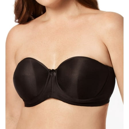 Women s Elila 4820 Strapless Molded Spacer Foam Underwire Bra (Black 34H)