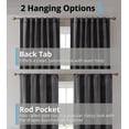 thumbnail image 3 of THD Maria Premium Soft Velvet Back Tab Rod Pocket Window Treatment Curtains for Bedroom & Living Room - Set of 2, 3 of 7