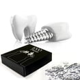 thumbnail image 2 of Ambesonne Dental Jigsaw Puzzle Durable Cardboard, Tooth with Implant Medical, 1000 pcs, White Grey and Pale Grey, 2 of 5