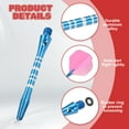 thumbnail image 3 of Aluminum Dart Shafts, Medium 2BA Dart Stems Replacement Accessories with Rubber Rings for Steel Tip Blue, 3 of 5