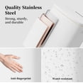 thumbnail image 2 of KSSKSS 13 Gallon Trash Can with Lid,Fingerprint-Proof Stainless Steel Kitchen Trash Can with Soft-Close Lid and Removable Inner Bucket,White, 2 of 8