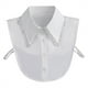 thumbnail image 2 of Blusa de algodón con cuello falso desmontable de encaje para mujer, 2 of 2