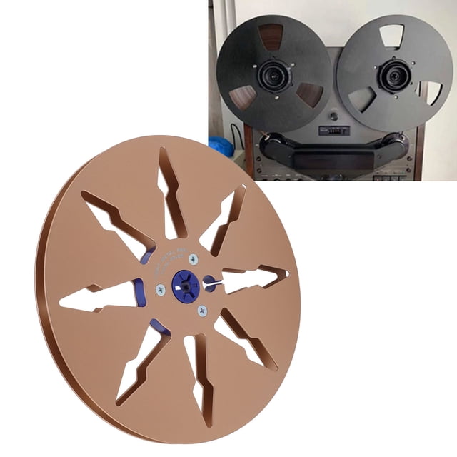 Recording Take Up Reel, Excellent Sound Quality Empty Tape Reel Rugged Construction for Replacement Black,Gold,Silver