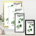 thumbnail image 4 of Designart 'Ancient Green Leaves Plants IX' Traditional Framed Art Print, 4 of 4