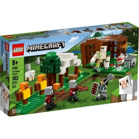 Lego minecraft pillager raid walmart sale