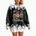thumbnail image 5 of Towmus Fall Sweatshirts for Women Print Long Sleeve Christmas Graphic Sweatshirt Holiday Tops, 5 of 7