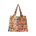 thumbnail image 2 of Foldable Shopping Bag Large Ladies Fashion Travel Tote Supermarket Oxfords Portable Eco Bags, 2 of 6