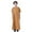 Brown, variant on Teen Boys Short Sleeve Thobe Robe Loose Zipper Crew Neck Kufi Robe, Sizes 13-14