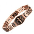 thumbnail image 4 of Mens Womens Copper Magnetic Cross Bracelet Religious Totem Jewelry Anniversary Business Opening Ceremony Employee, 4 of 5