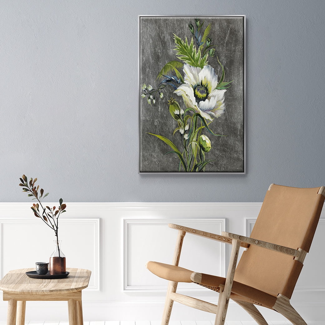 Sunny Sunday II Framed Premium Gallery Wrapped Canvas - Ready to Hang - 25 x 37 - Silver Floating Frame