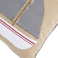 thumbnail image 4 of Creative Co-Op Cotton Pillow with Appliqued Boat and Striped Piping, 4 of 9