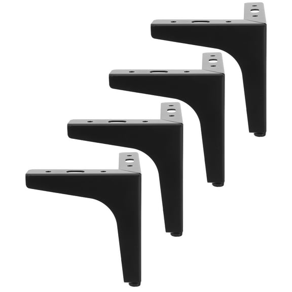 PBPBOX 4Pcs Iron Triangle Furniture Legs for Modern Minimalist 12.50X11.00X3.00CM