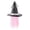 1-Pink102, variant on Toddler Kids Halloween Witch Hat Party Top Point Wide Brim Sun Hat with Straps