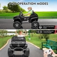 thumbnail image 4 of Licensed 24V Mercedes-Benz Ride-On Truck for Kids, 2-Seater Electric Car with Remote Control, Trunk Storage, Battery Display, Spring Suspension, LED Lights, and USB Music, Stylish White Design, 4 of 7