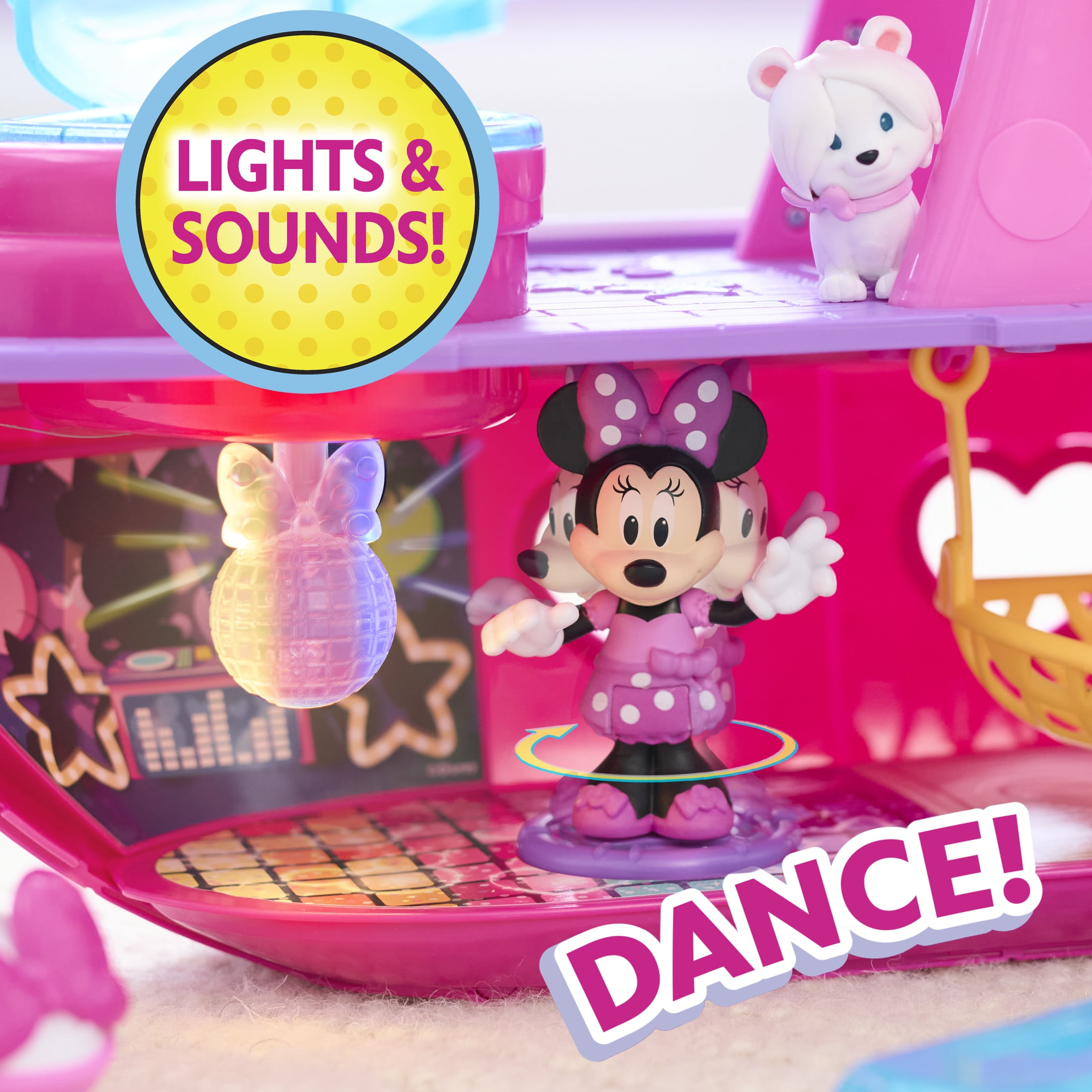 Disney Junior Minnie Mouse Bowdazzling Yacht Playset, Lights and Sounds, Baby and Toddler Toys