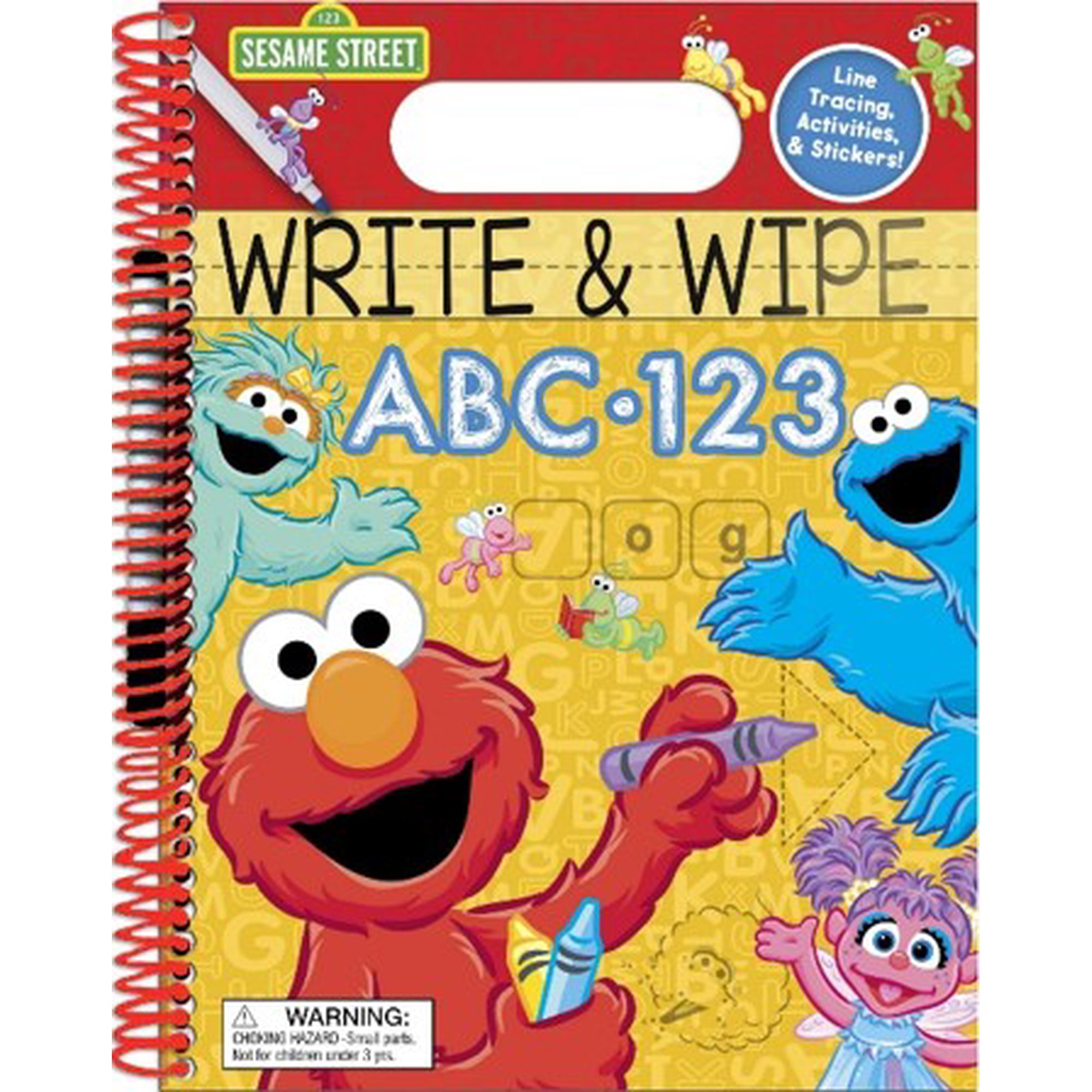 Sesame Street: Write and Wipe (Spiral-Bound)