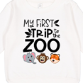 thumbnail image 3 of Inktastic My First Trip to the Zoo Cute Animals Toddler Sweatshirt, 3 of 4