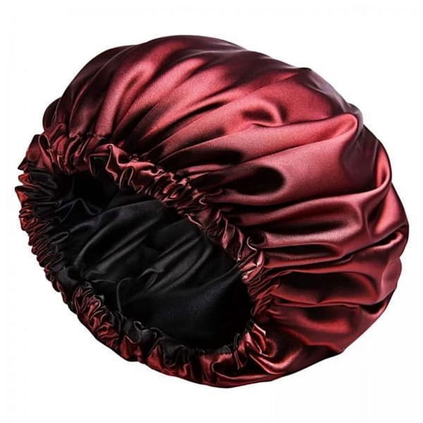 4x Gorro de Satén para Mujer, Gorro de Noche, Gorro de Baño con Gorro Elástico para Dormir, Turbante para Cabello Largo Y Liso, Cuidado Del Cabello, B 4 piezas