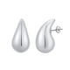 thumbnail image 2 of Pendientes elegantes de moda con forma de gota de agua, pendientes gruesos y brillantes, pendientes huecos ligeros con forma de gota de agua, ajuste universal, 2 of 5