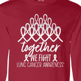 thumbnail image 4 of Inktastic Together, We Fight Lung Cancer Awareness Long Sleeve T-Shirt, 4 of 5