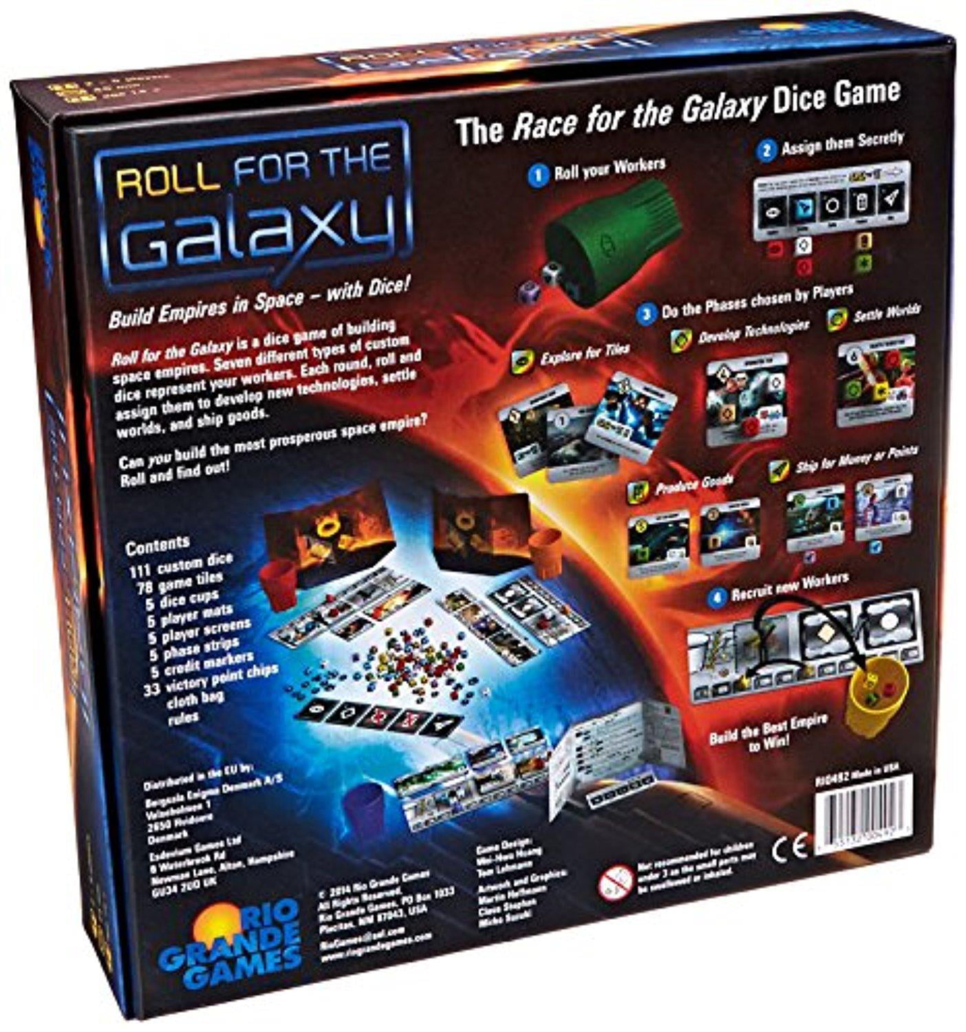 Roll for The Galaxy Multiplayer Strategy Board Game Rio Grande Games Rio492 for sale online 