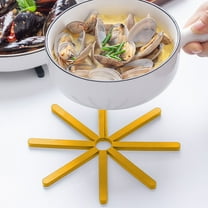 2PCS Silicone Coasters Table Insulated Cup Mats Nonslip Folding Trivet Set Heat Insulation Pad Kitchen Trivets for Hot Dishes