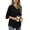 Black, variant on TIANZEN Womens Summer Tops V Neck 3/4 Sleeve Shirts Loose Fit Tunic Top For Leggings Women's Long Sleeve Tee Shirts Long Sleeve The Shirt Valentines Day Shirts for Women