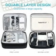 thumbnail image 3 of Badiya Organizer Travel Case, Charger Organizer Cable Organizer Bag Cord Organizer Double Layers Electronics Travel Organizer, 3 of 8