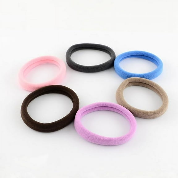20 Pcs Elastic Hair Ties Ponytail Holder Thick Hair Ties Thick Seamless Hair Ties Ponytail Holder Perfect Suitable for Women With Style