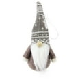 thumbnail image 2 of Set of 3 Red Brown and Gray Santa Gnome Christmas Ornament Decorations 4.5", 2 of 4