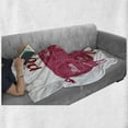 thumbnail image 6 of Bacon Soft Flannel Fleece Blanket, Cutting Pig Meat Diagram as Ham Loin Butt Hock and Ribs Butcher Shop Theme, Cozy Plush for Indoor and Outdoor Use, 50" x 70", Magenta Red and White, by Ambesonne, 6 of 6