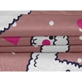 thumbnail image 5 of oneOone Velvet Dusty Rose Fabric Sheep Nursery Decor Craft Projects Decor Fabric Printed By The Yard 58 Inch Wide, 5 of 7