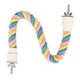 thumbnail image 2 of Bird Rope Perch, Built In Wire Bendable Bird Swing Perch Toy Comfortable Grip  Cotton Rope Perch Easy To Use Climbing Bird Rope Toy For Cockatiels, 2 of 8