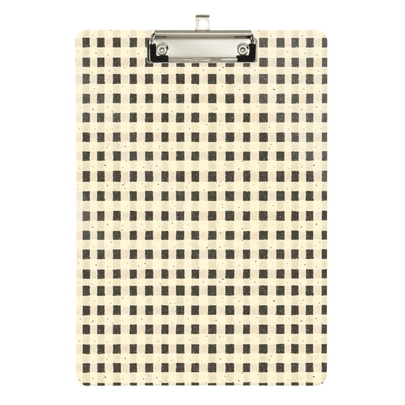 ALAZA Plastic Clipboard A4 Letter Size Decorative Clipboards for Students Women Men 9" x 12.5" Art Checkered